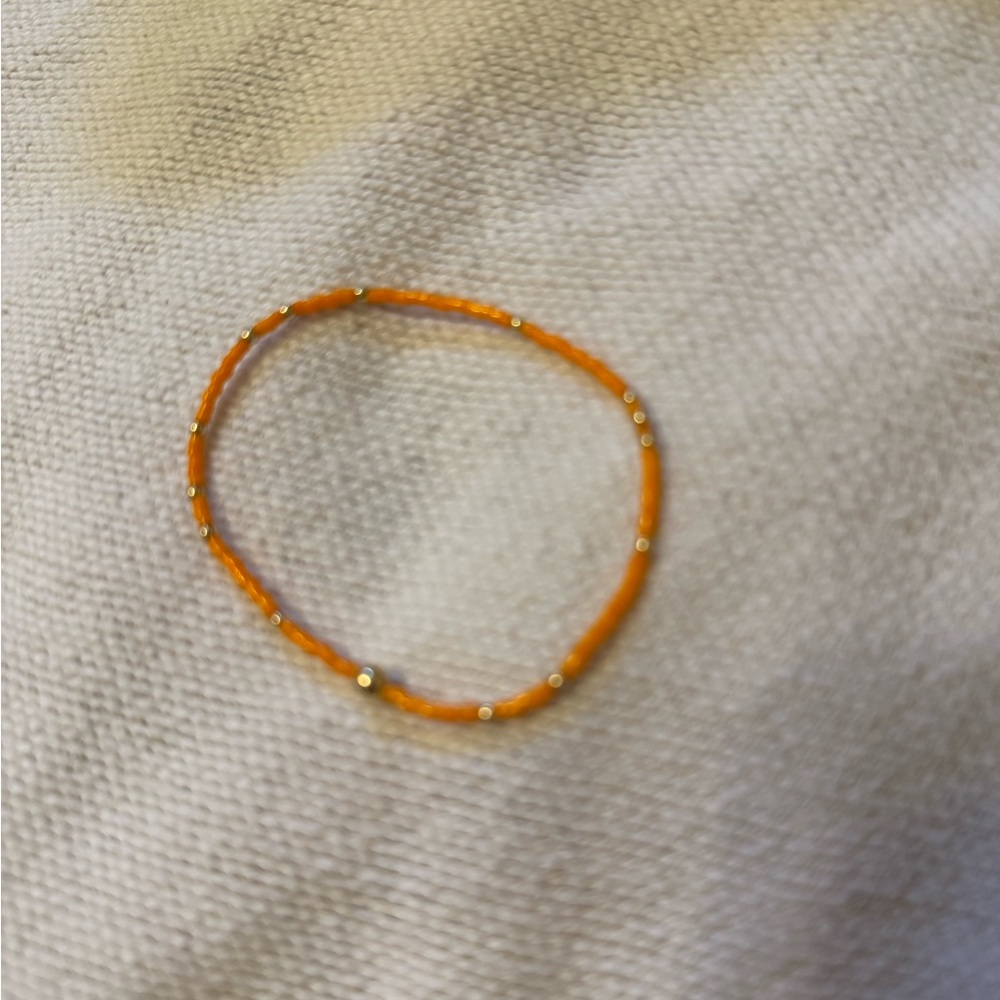 Enewton Orange / Gold Beaded Bracelet